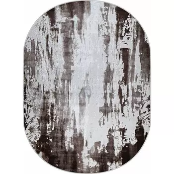 Ковёр овальный Kleopatra 37107A, размер 250x350 см, цвет brown/d.beige