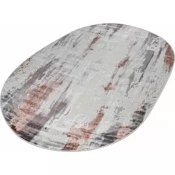 Ковёр овальный Kleopatra 37107A, размер 80x150 см, цвет rose fls/l.grey