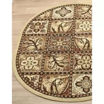 Ковёр овальный Laguna d494, размер 150x300 см, цвет beige