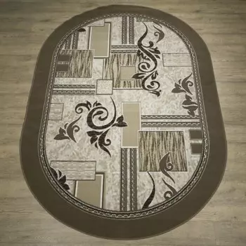 Ковёр овальный «Лайла де Люкс», размер 140x190 см