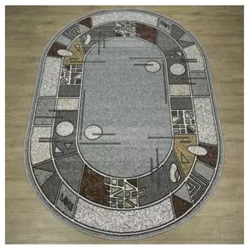 Ковёр овальный «Лайла де Люкс», размер 60x100 см