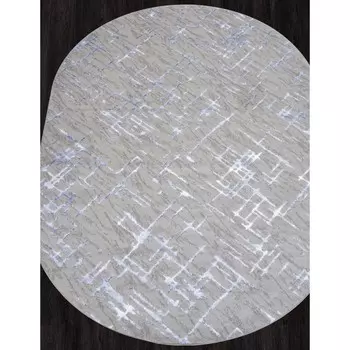 Ковёр овальный Liman f164, размер 230x160 см, цвет gray-blue