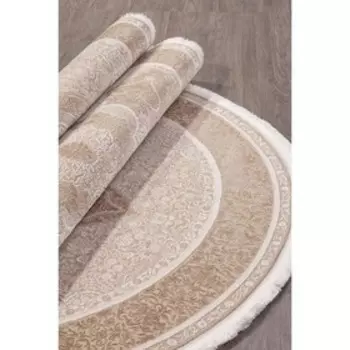 Ковёр овальный Lissabon SI030B, размер 195x290 см, цвет brown / brown