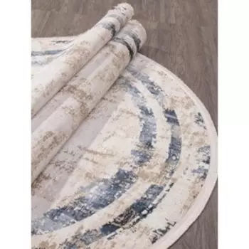 Ковёр овальный Lissabon si053t, размер 156x230 см, цвет brown/brown