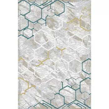 Ковёр овальный Luxor 037, размер 150х300 см, цвет cokme_krem/blue