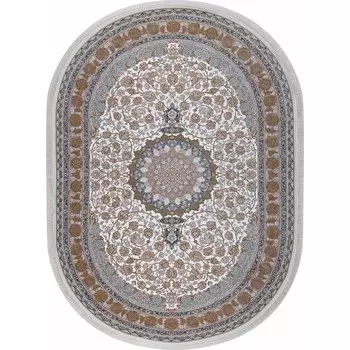 Ковёр овальный Mashad 1200 G129, размер 250x350 см, цвет cream/b