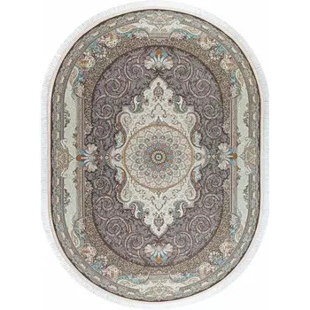 Ковёр овальный Mashad 1500 G144, размер 150x225 см, цвет melanj/p