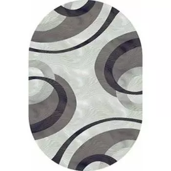 Ковёр овальный Mega Carving 4783, размер 250 х 400 см, цвет gray