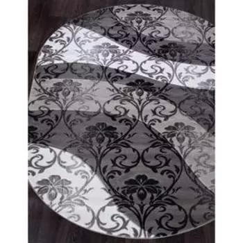 Ковёр овальный Mega carving d268, размер 150x300 см, цвет gray