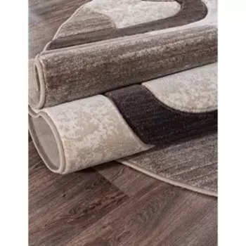 Ковёр овальный Mega carving D465, размер 150x300 см, цвет beige