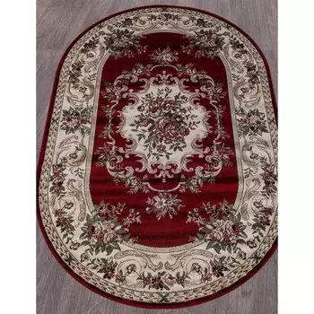 Ковёр овальный Merinos Colizey, размер 100x200 см, цвет red