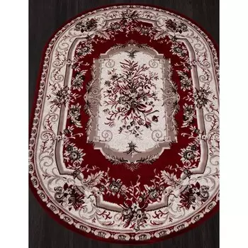 Ковёр овальный Merinos Gavana, размер 180x250 см, цвет red