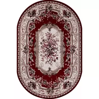 Ковёр овальный Merinos Gavana, размер 80x150 см, цвет red