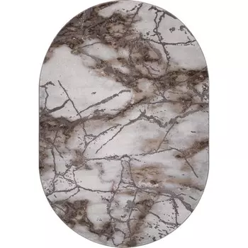 Ковёр овальный Merinos Graff, размер 200x290 см, цвет gray-beige