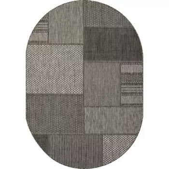 Ковёр овальный Merinos Kair, размер 100x200 см, цвет gray