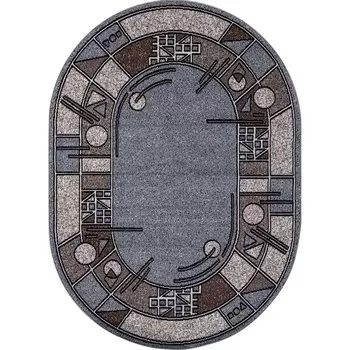 Ковёр овальный Merinos Sierra Albina, размер 150x190 см, цвет blue-brown 2