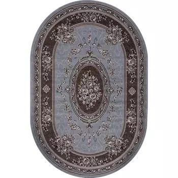 Ковёр овальный Merinos Sierra, размер 150x190 см, цвет blue-brown 2