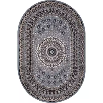 Ковёр овальный Merinos Sierra, размер 200x400 см, цвет blue-brown 2