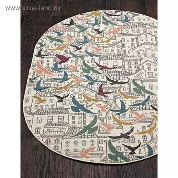 Ковёр овальный Merinos Sofit, размер 120x180 см, цвет light cream