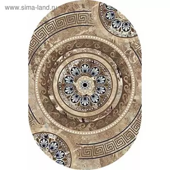 Ковёр овальный Merinos Valencia Deluxe, размер 150x300 см, цвет brown mр