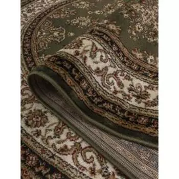 Ковёр овальный Olympos d064, размер 250x400 см, цвет green