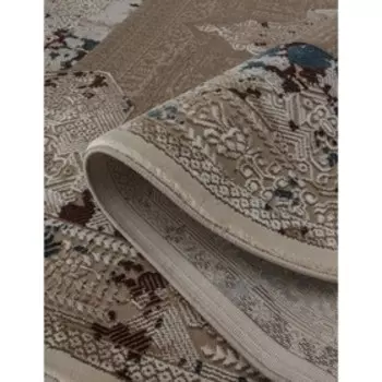 Ковёр овальный Karmen Hali Quantum, размер 78x150 см, цвет brown/brown