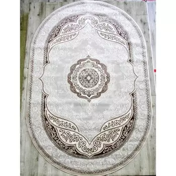 Ковёр овальный Rimma Lux 36868K, размер 200x400 см, цвет cream/beige