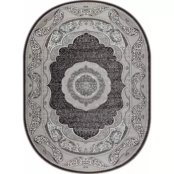 Ковёр овальный Rimma Lux 36891R, размер 100x200 см, цвет l.grey/lila