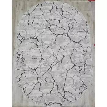 Ковёр овальный Rimma Lux 36892J, размер 100x200 см, цвет cream/grey