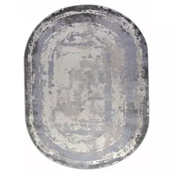 Ковёр овальный Rimma Lux 36897J, размер 240x340 см, цвет blue/grey