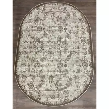 Ковёр овальный Rimma Lux 36903A, размер 240x340 см, цвет cream/d.beige