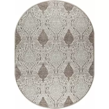 Ковёр овальный Rimma Lux 36912J, размер 300x500 см, цвет cream/d.beige