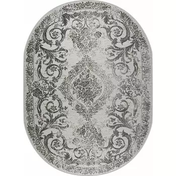 Ковёр овальный Rimma Lux 36932J, размер 200x400 см, цвет cream/grey