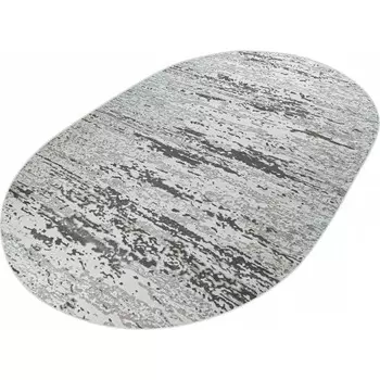 Ковёр овальный Rimma Lux 37441C, размер 240x400 см, цвет grey/l.grey