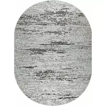 Ковёр овальный Rimma Lux 37441C, размер 200x400 см, цвет grey/l.grey