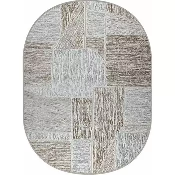 Ковёр овальный Rimma Lux 37642B, размер 120x170 см, цвет beige/d.beige