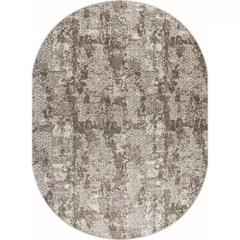 Ковёр овальный Rimma Lux 39459X, размер 100x300 см, цвет cream/d.beige