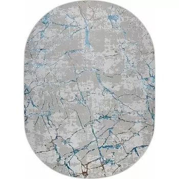 Ковёр овальный ROMA, размер 300x400 см, дизайн blue fls/beige fls