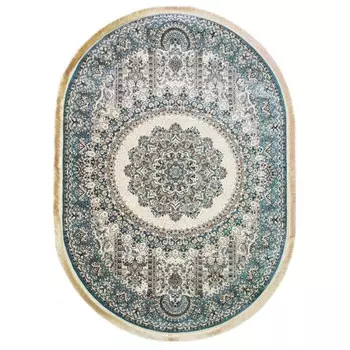 Ковёр овальный Rubin 20054A, размер 300x500 см, цвет cream / tiffany