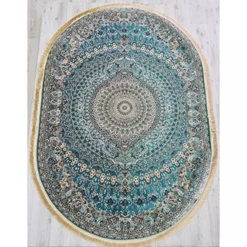 Ковёр овальный Rubin 20058A, размер 300x300 см, цвет tiffany / tiffany