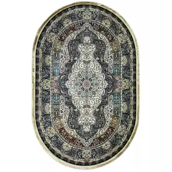 Ковёр овальный Rubin 20221B, размер 200x400 см, цвет navy / navy