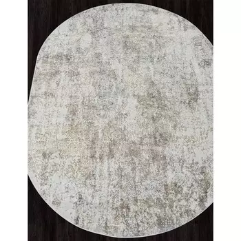 Ковёр овальный Safari 02475h, размер 100x200 см, цвет d.grey-grey