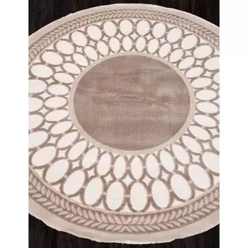 Ковёр овальный Safir, размер 156x156 см, цвет brown/brown