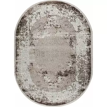 Ковёр овальный Sanat Viscon 36561C, размер 300x300 см, цвет brown / beige