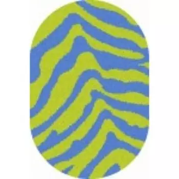 Ковёр овальный Shaggy ultra s604, размер 200x400 см, цвет green-blue