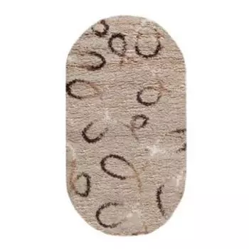Ковёр овальный Shaggy ultra s612, размер 250 х 500 см, цвет beige