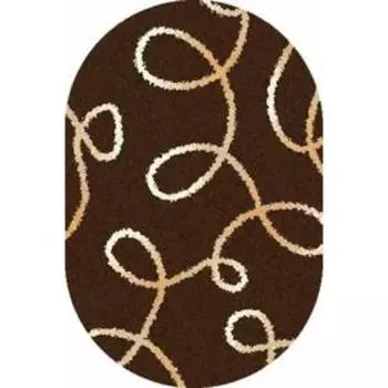 Ковёр овальный Shaggy ultra s612, размер 300x400 см, цвет brown