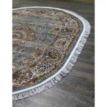 Ковёр овальный Shahreza D414, размер 240x400 см, цвет blue