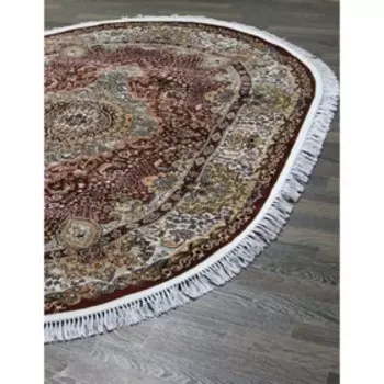 Ковёр овальный Shahreza D414, размер 240x400 см, цвет red