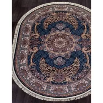 Ковёр овальный Shahreza D728, размер 160x220 см, dark navy
